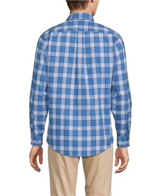 Мужская рубашка с длинным рукавом из саржи без подкладки Lands End Мужская рубашка с длинным рукавом из саржи без подкладки 13990₽