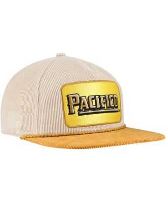 Men's Cream/Tan Pacifico Corduroy Rope Golf Snapback Hat