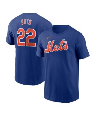 Nike - Men's Juan Soto Royal New York Mets Fuse Name Number T-shirt