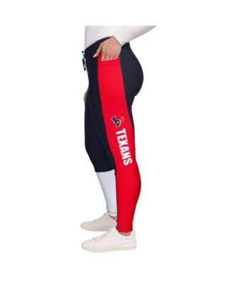 Women's Navy/Red Houston Texans Color-Block Leggings