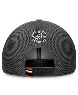 Мужская серая шапка Fanatics Anaheim Ducks Authentic Pro Home Ice Trucker с регулируемой длиной