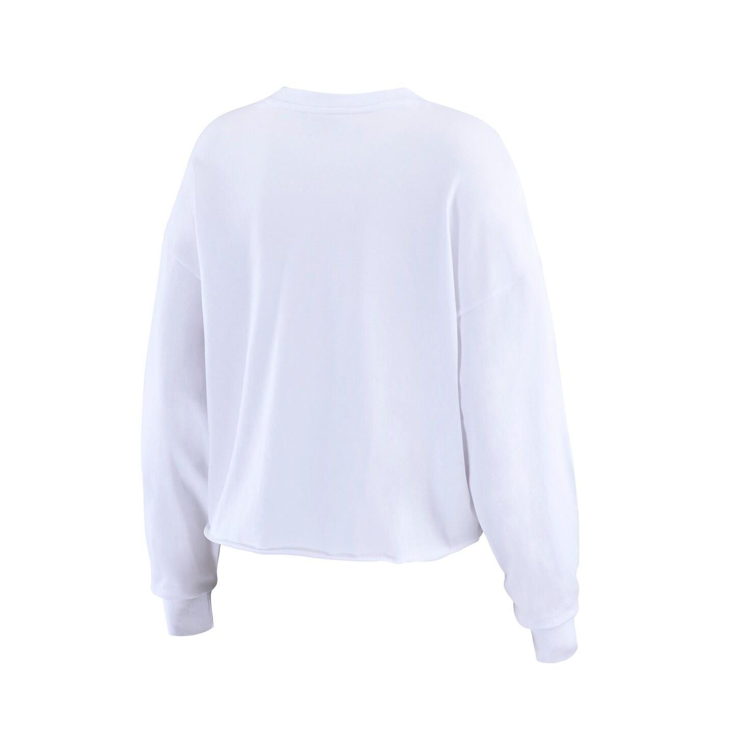 Женская футболка WEAR by Erin Andrews White Houston Astros Domestic Postcard Long Sleeve — фото 2