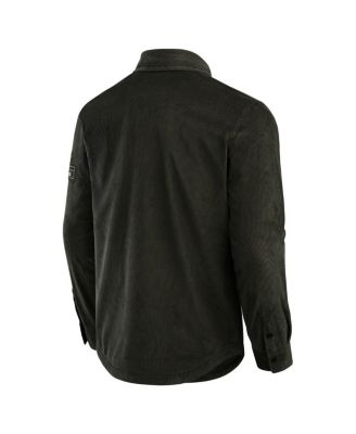 Men's Olive State Buckeyes Corduroy Full-Button Shacket