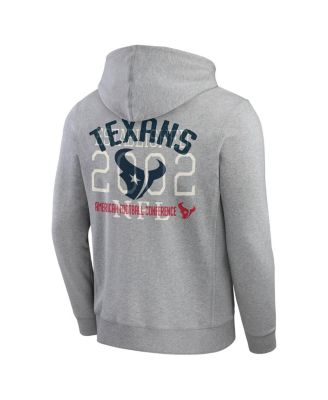 Коллекция Darius Rucker от Fanatics, мужская толстовка Heather Grey Houston Texans с винтажной полосой на молнии от Fanatics.