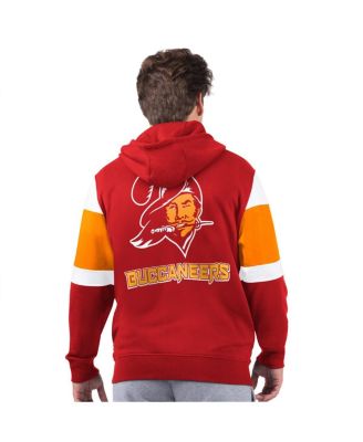 Стартовая мужская красная толстовка с логотипом Tampa Bay Buccaneers Extreme Vintage на молнии