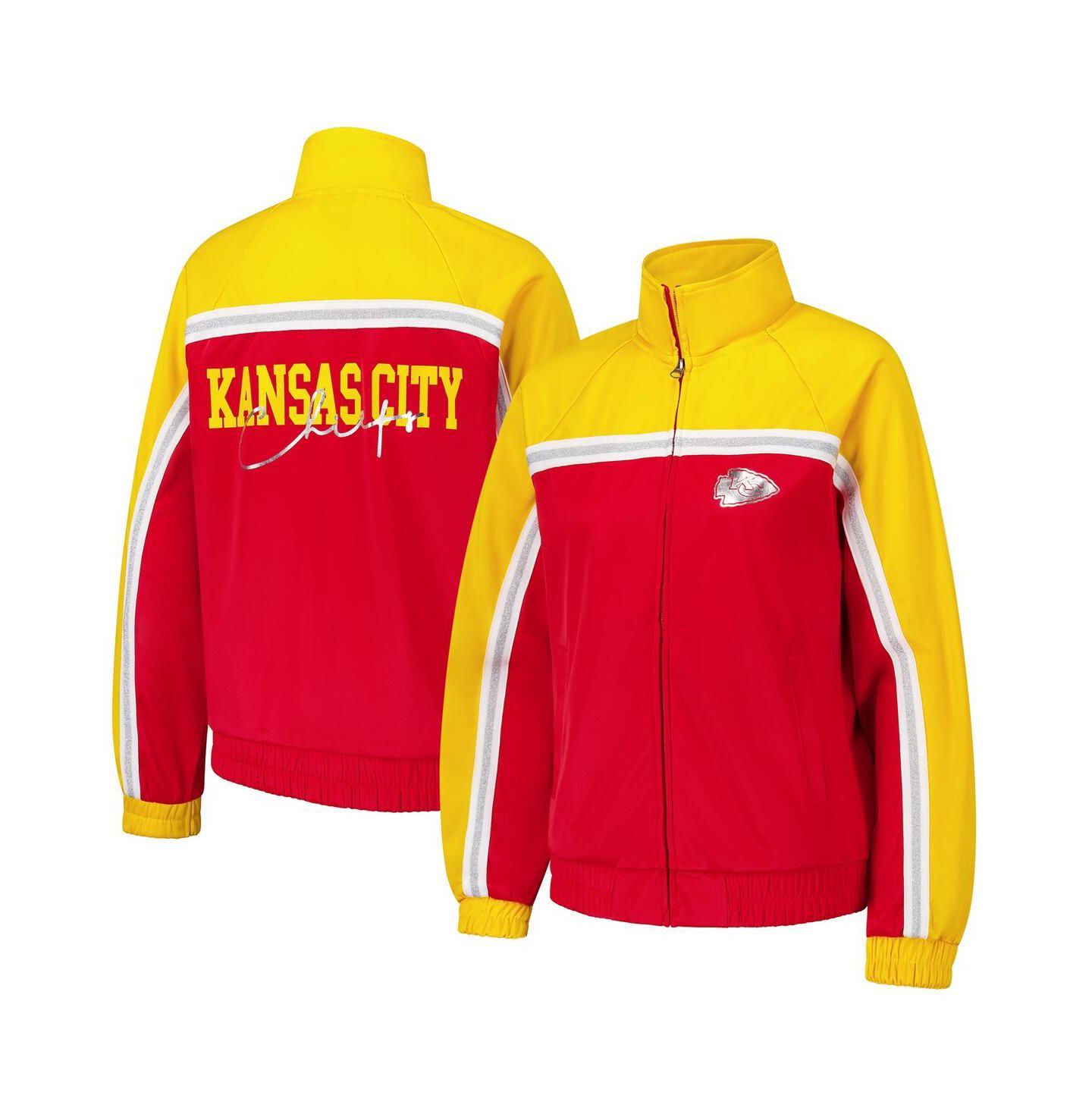 Женская куртка G-III 4Her by Carl Banks Red Kansas City Chiefs Post Game Full-Zip Track Jacket — фото 1
