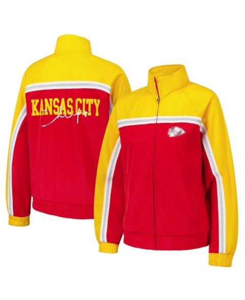 Женские куртки G-III 4Her by Carl Banks Women's Red Kansas City Chiefs Post Game Full-Zip Track Jacket