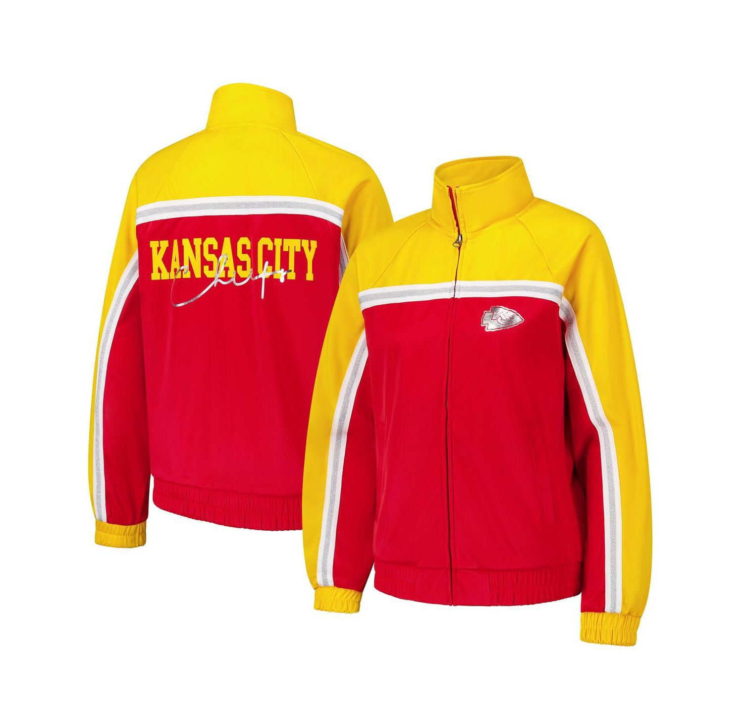 Women's Red Kansas City Chiefs Post Game Full-Zip Track Jacket