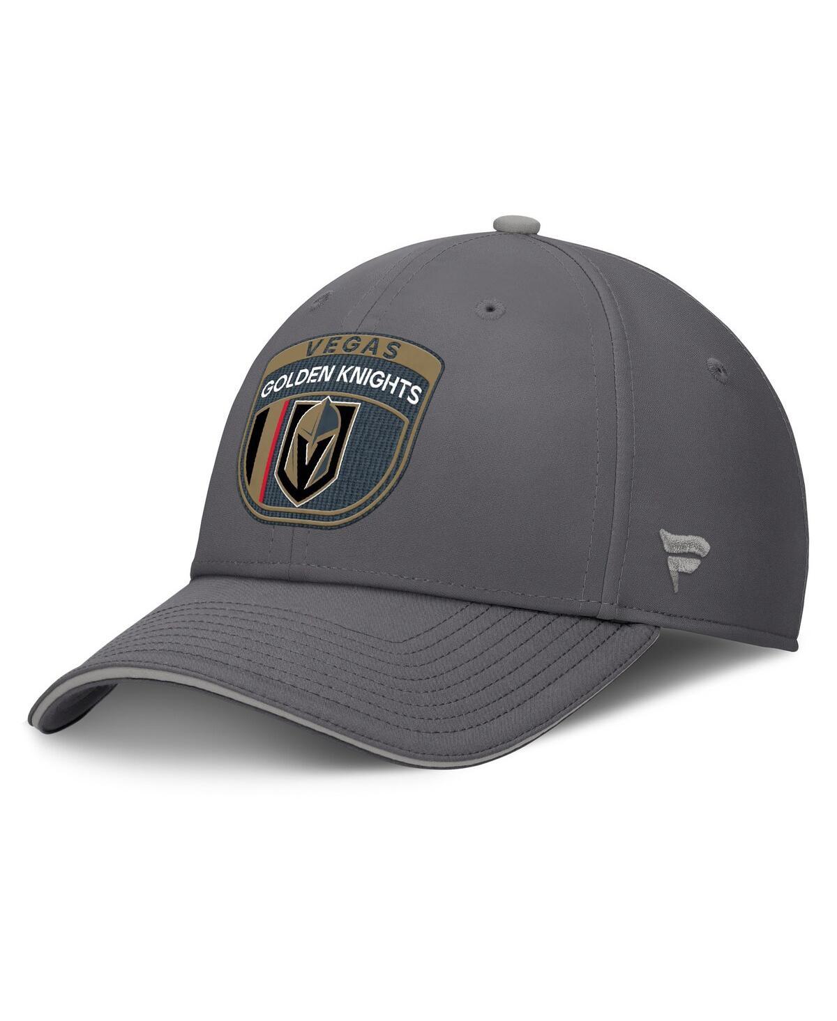 Fanatics Men's Gray Vegas Golden Knights Home Ice Flex Hat In Gray