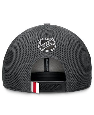 Men's Gray New York Rangers Authentic Pro Home Ice Trucker Adjustable Hat