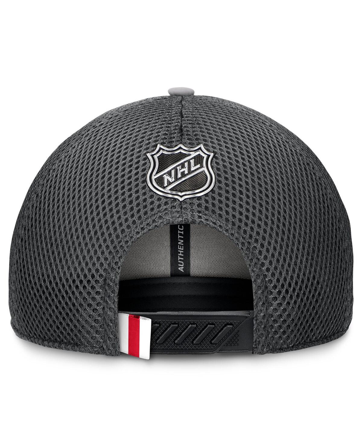 Fanatics Men's Gray New York Rangers Authentic Pro Home Ice Trucker Adjustable Hat In Gray