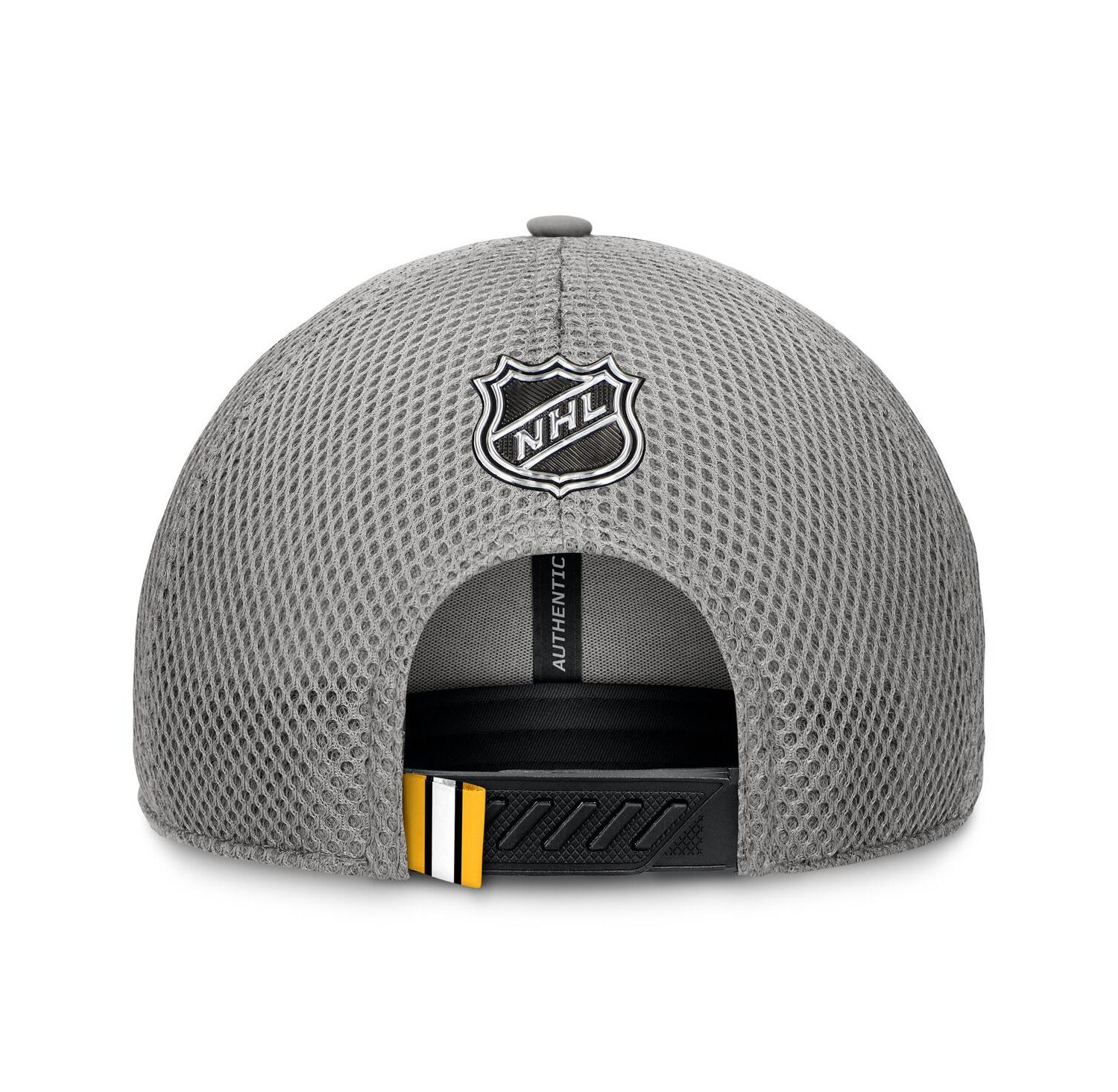Men's Gray Boston Bruins Authentic Pro Home Ice Trucker Adjustable Hat
