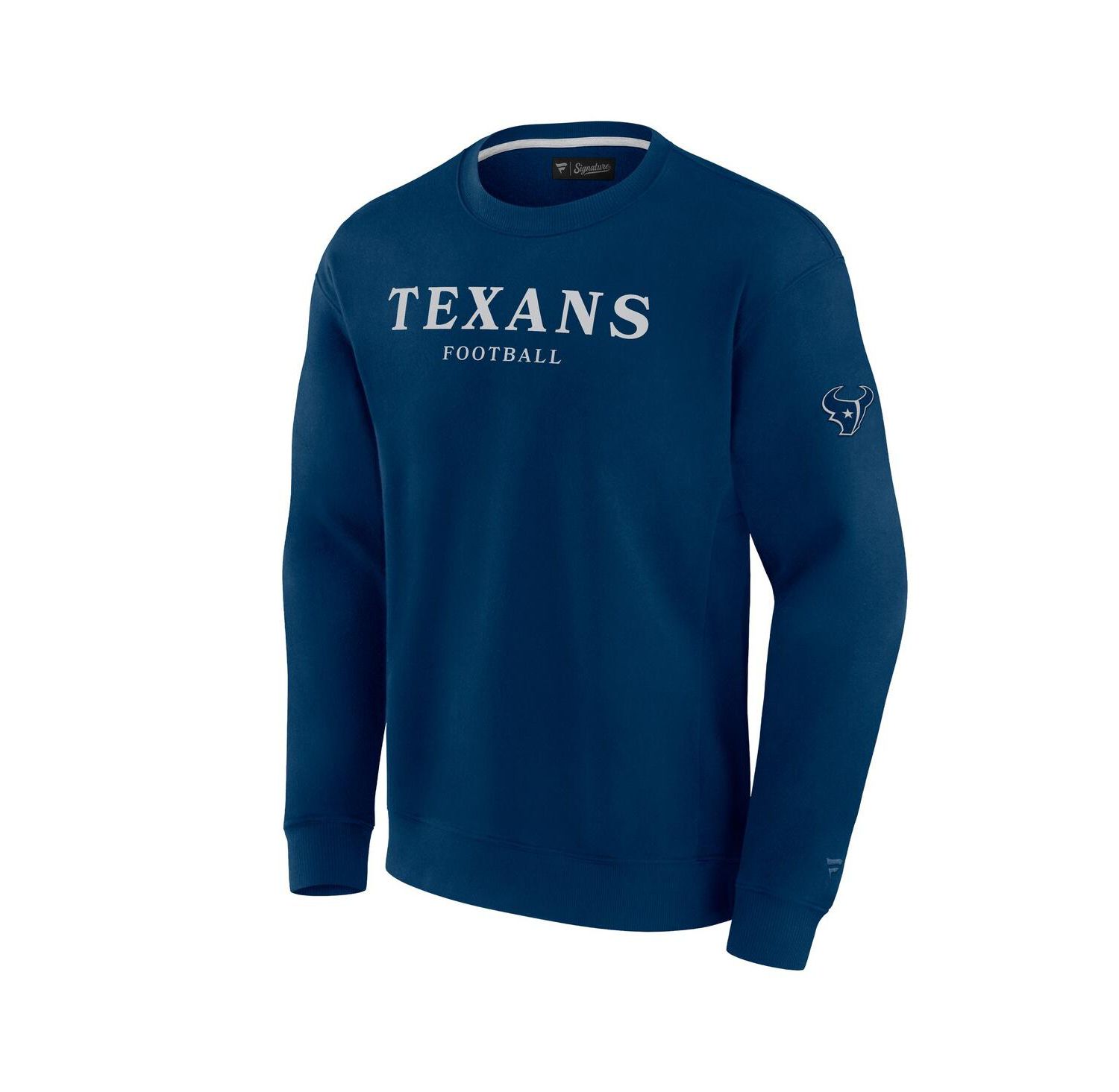 Men's and Women's Navy Houston Texans Elements Unlimited Fleece Pullover Sweatshirt