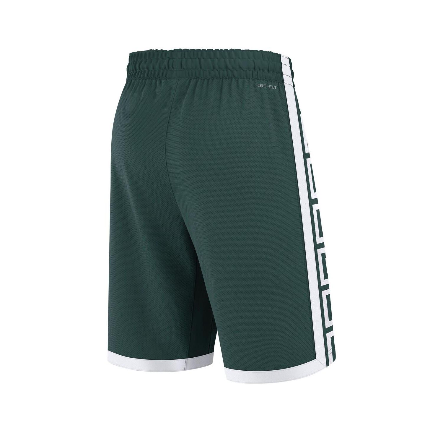 Men's Green Michigan State Spartans Road Replica Performance Basketball Shorts