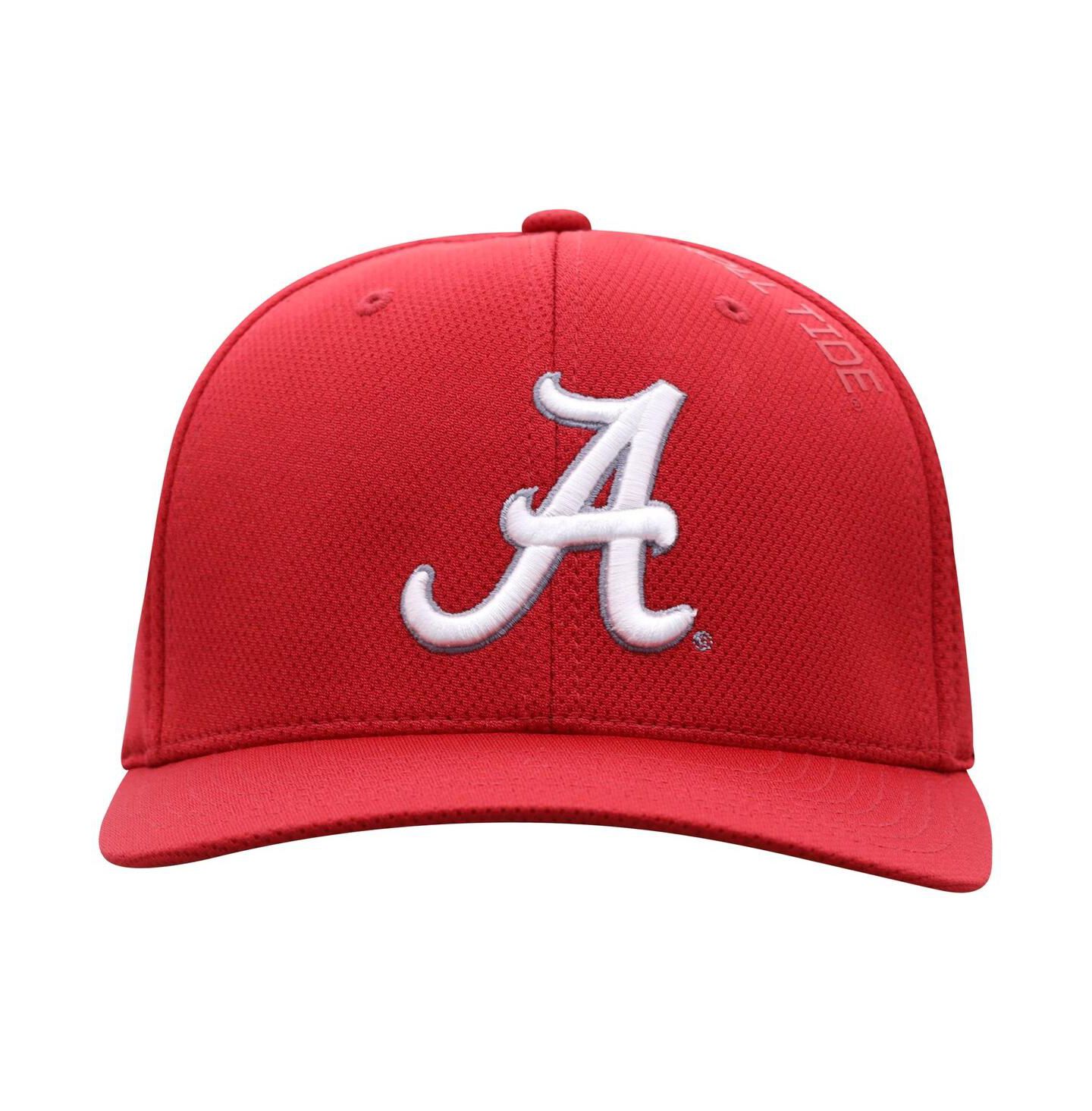 Мужской головной убор Top of the World Crimson Alabama Crimson Tide Reflex 2.0 Flex Fit Hat — фото 4