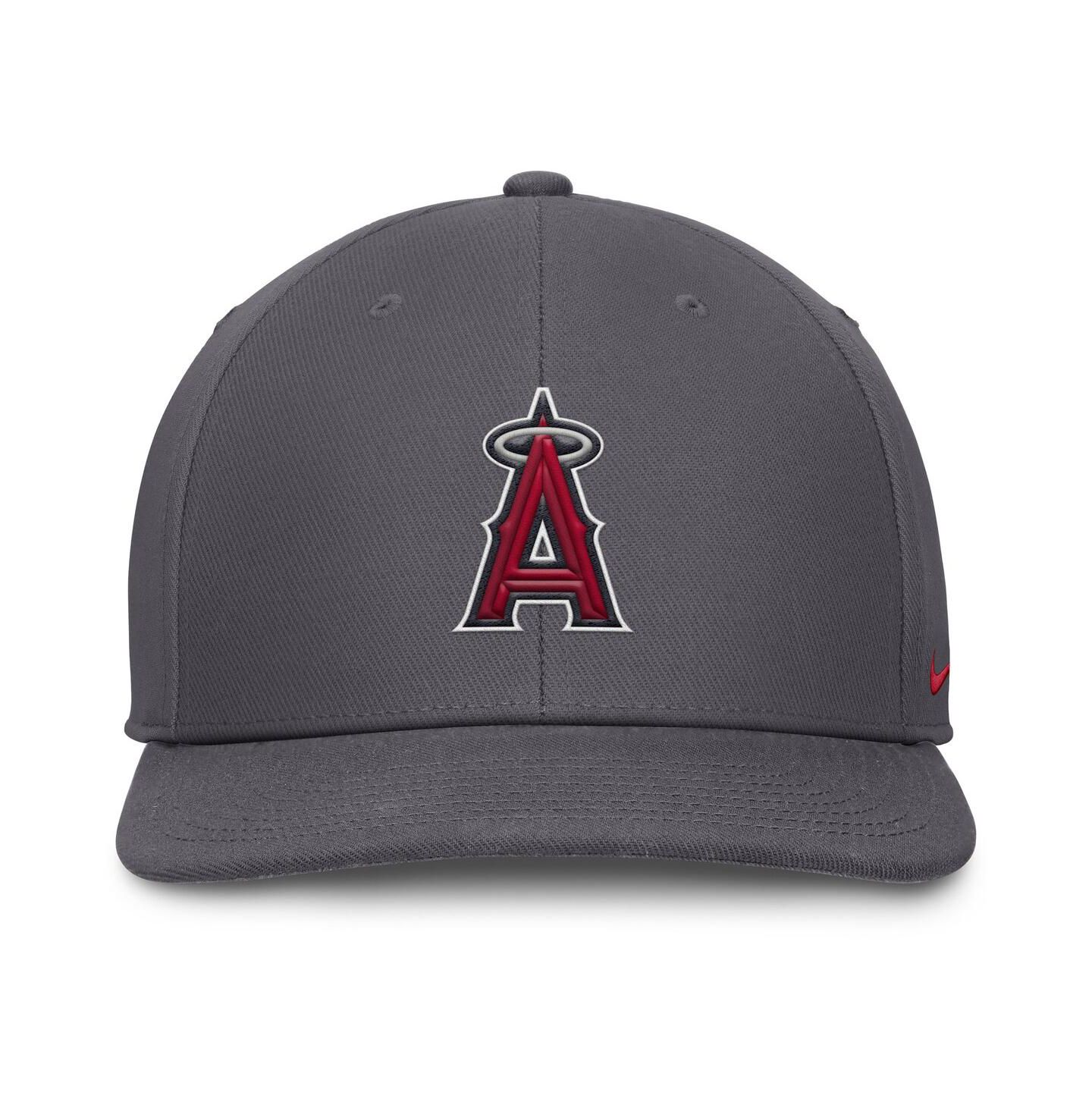 Мужская кепка Nike Gray Los Angeles Angels Pro Performance Snapback Hat — фото 4
