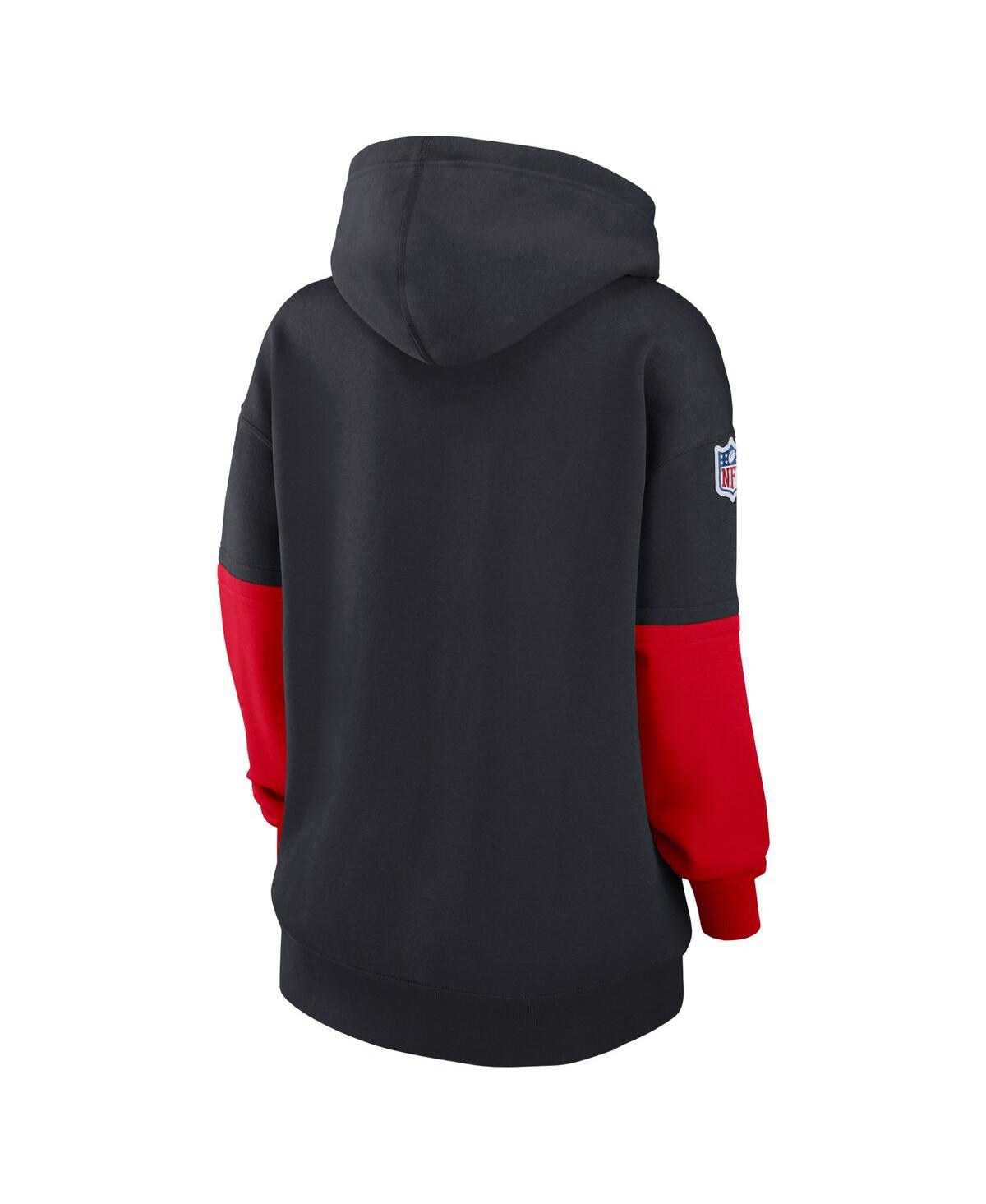 Nike Women's Navy Houston Texans 2024 Sideline Essential Fleece Pullover Hoodie In Navy