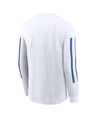 Men's White Duke Blue Devils Local Spirit Slogan Long Sleeve T-Shirt