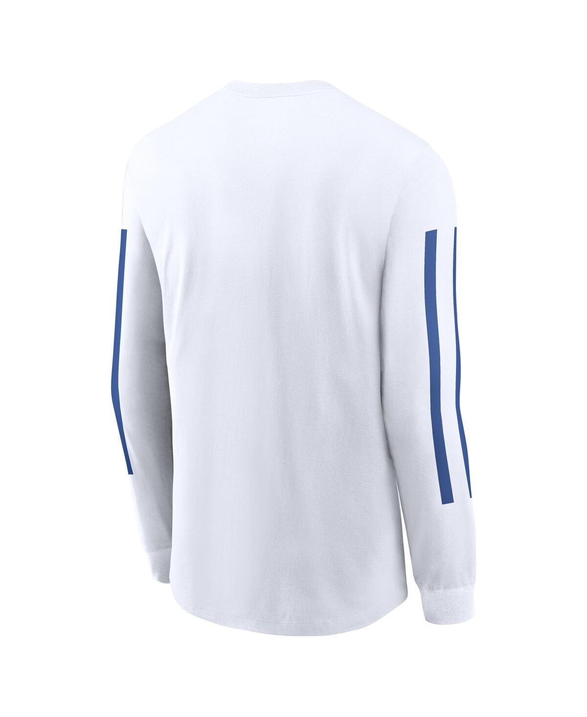 Nike Men's White Duke Blue Devils Local Spirit Slogan Long Sleeve T-shirt In White