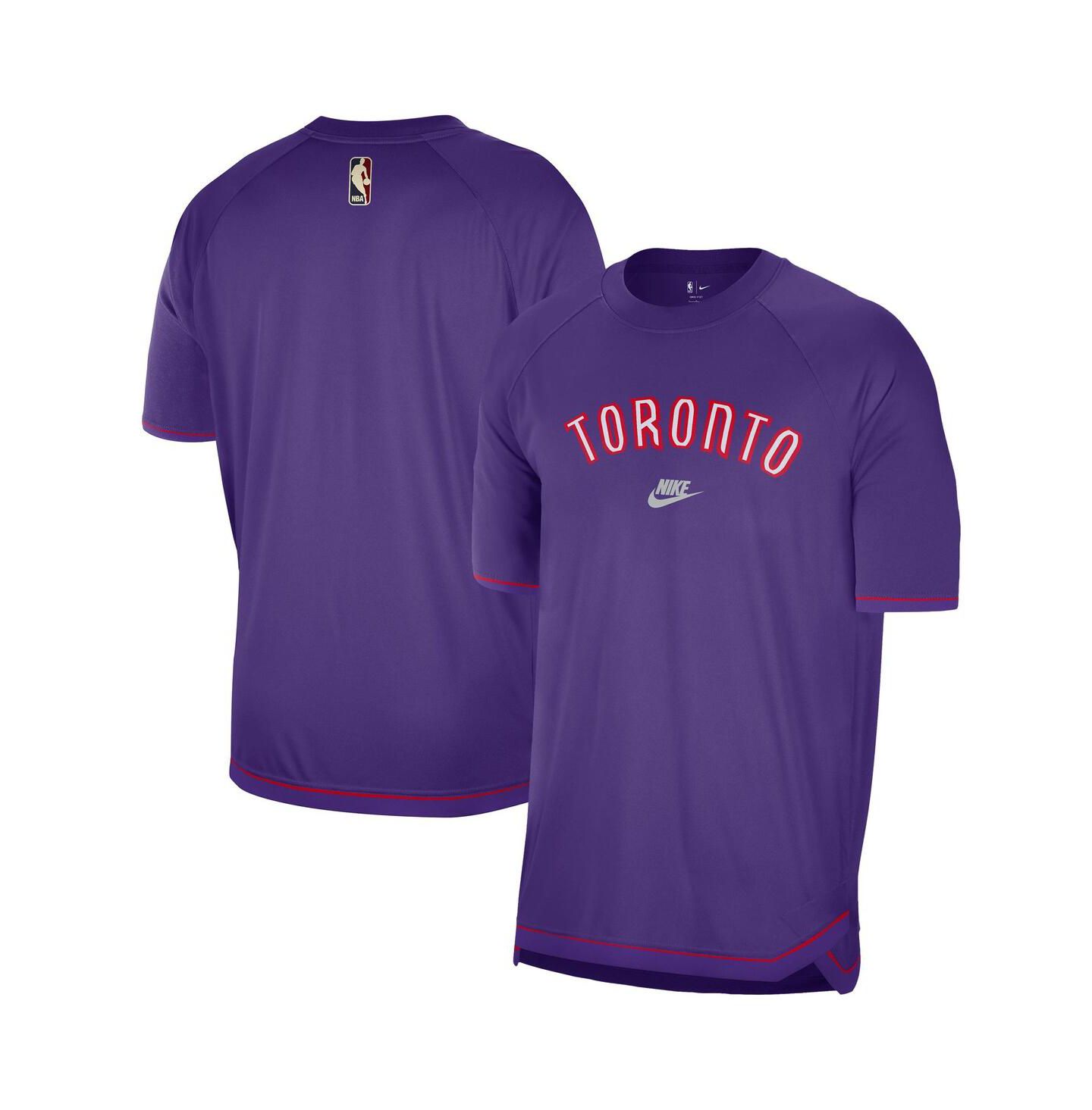 Мужская футболка Nike Purple Toronto Raptors 2024/25 Classic Edition Pregame Shooting — фото 1