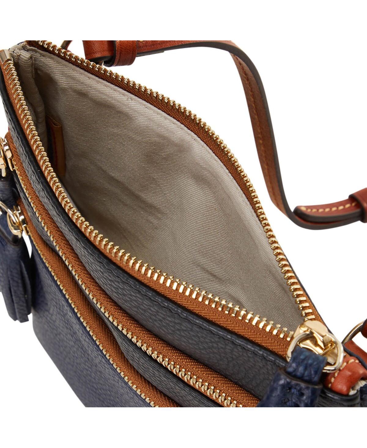 Dooney & Bourke Detroit Tigers Infield Triple Zip Crossbody Purse In No Color