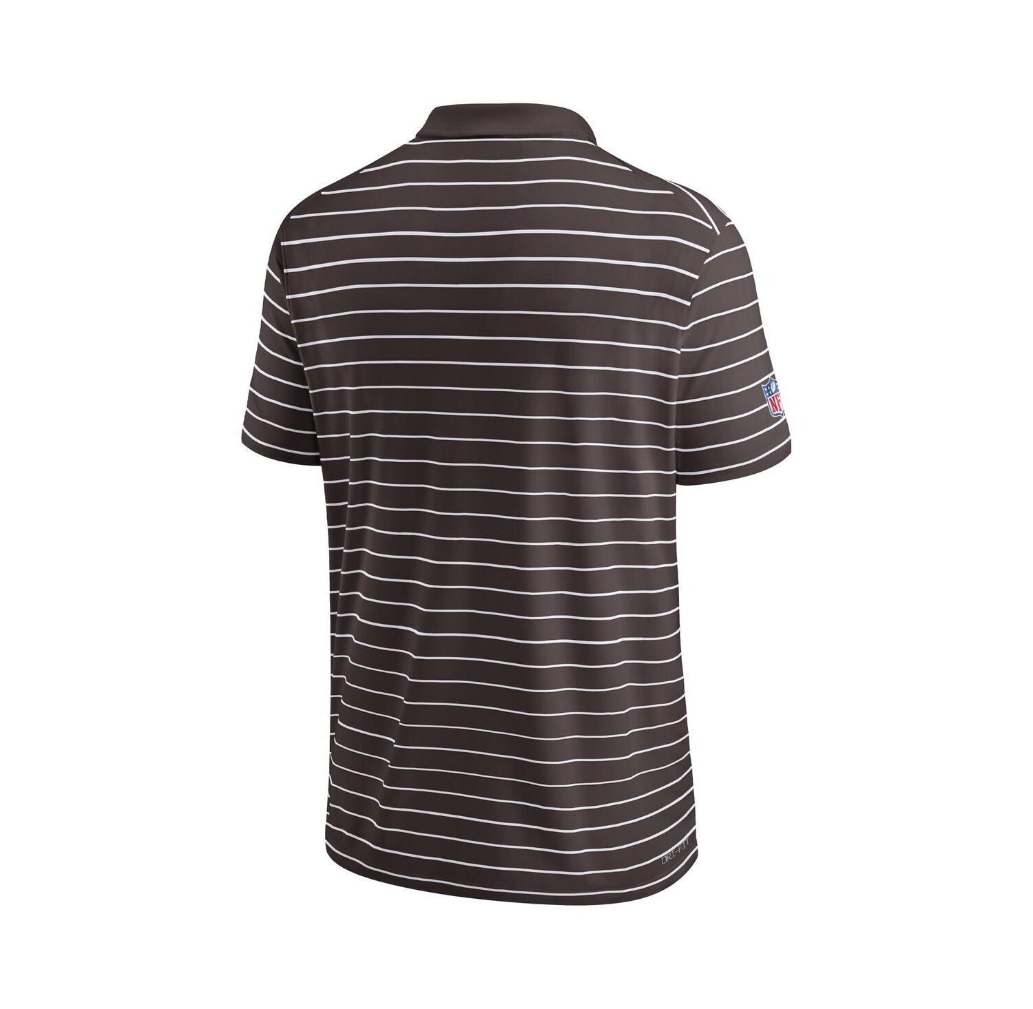 Men's Brown Cleveland Browns Sideline Lock Up Victory Performance Polo