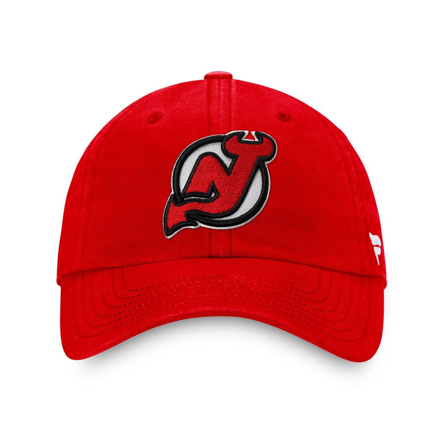 Men's Red New Jersey Devils Core Primary Logo Adjustable Hat