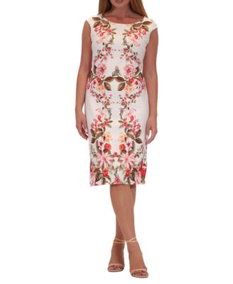 Donna Ricco - Women's Floral-Print Sheath Dress
