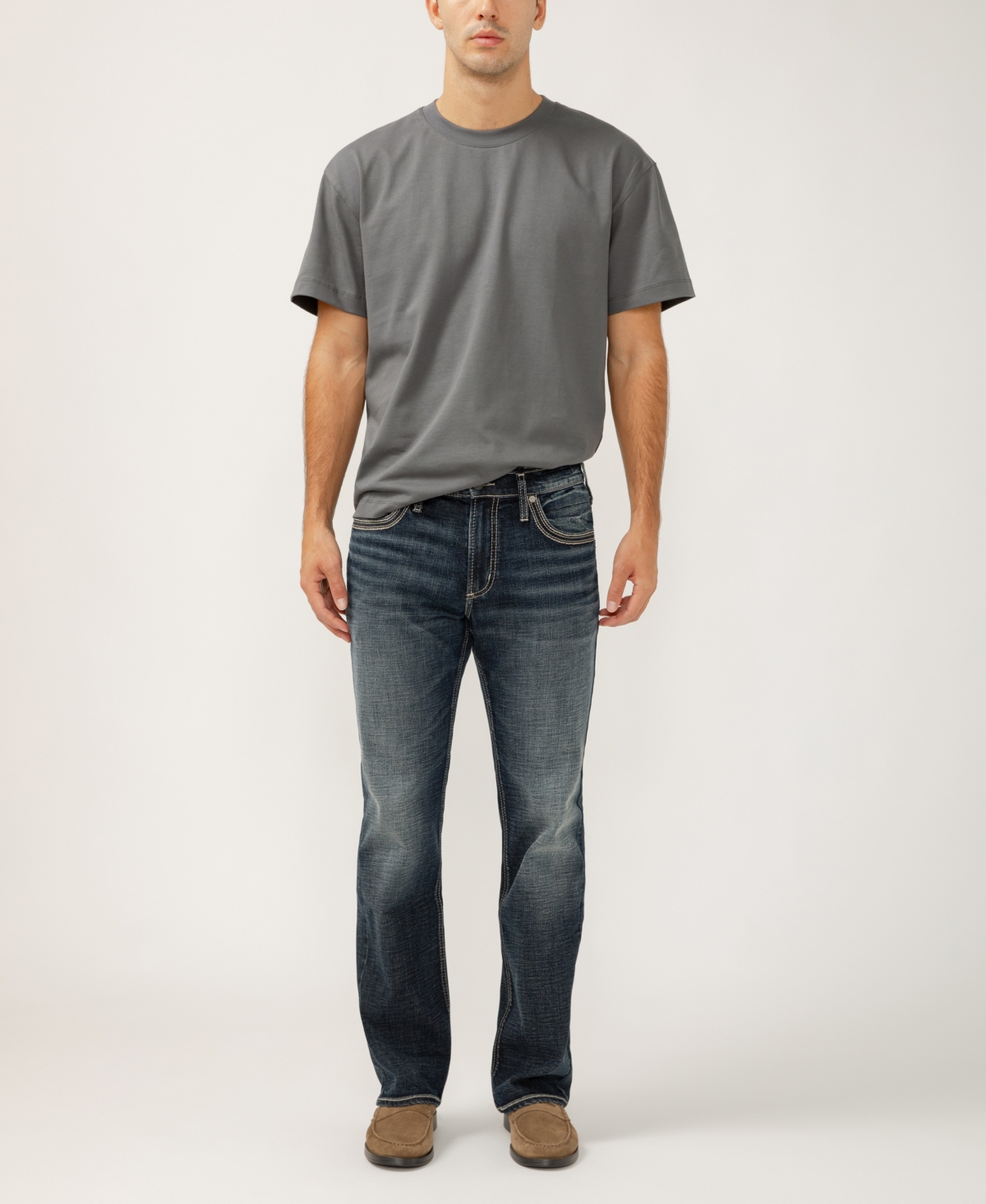 Silver Jeans Co. Jace Slim Bootcut Stretch Jeans In Blue