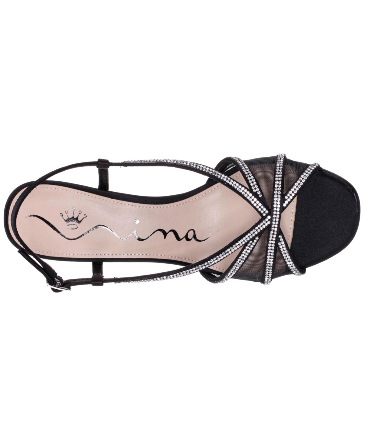 Nina Summer Slingback Platform Sandal In Black