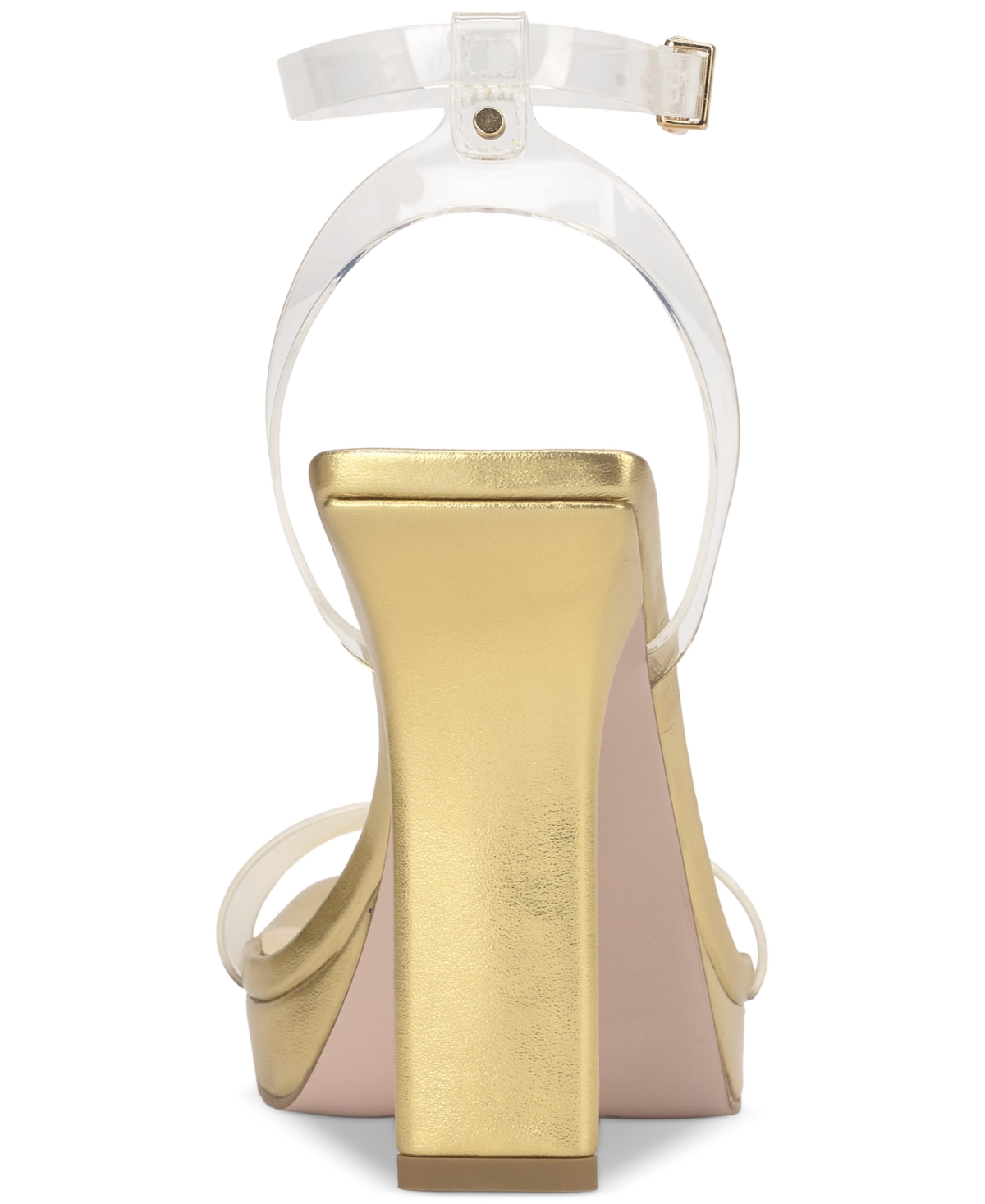 Jessica Simpson Women's Adonia Two-piece Platform Dress Sandals In Clear,gold