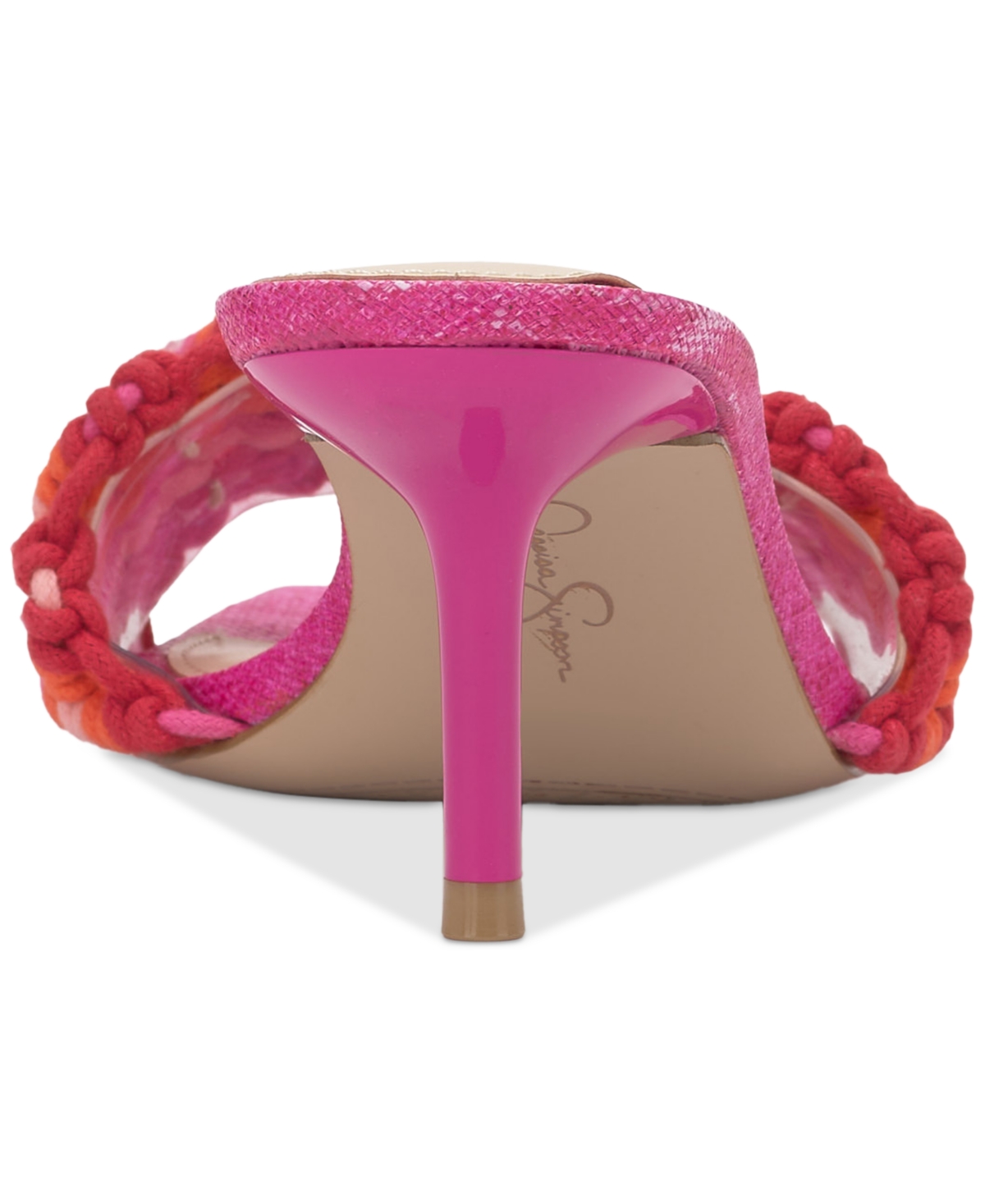 Jessica Simpson Cameleah 2 Beaded Sandal In Bright Orchid Knit Rope