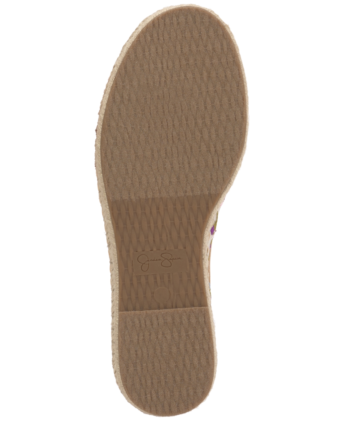 Jessica Simpson Women's Lucciea Mesh Espadrille Flats In Praline Floral Mesh