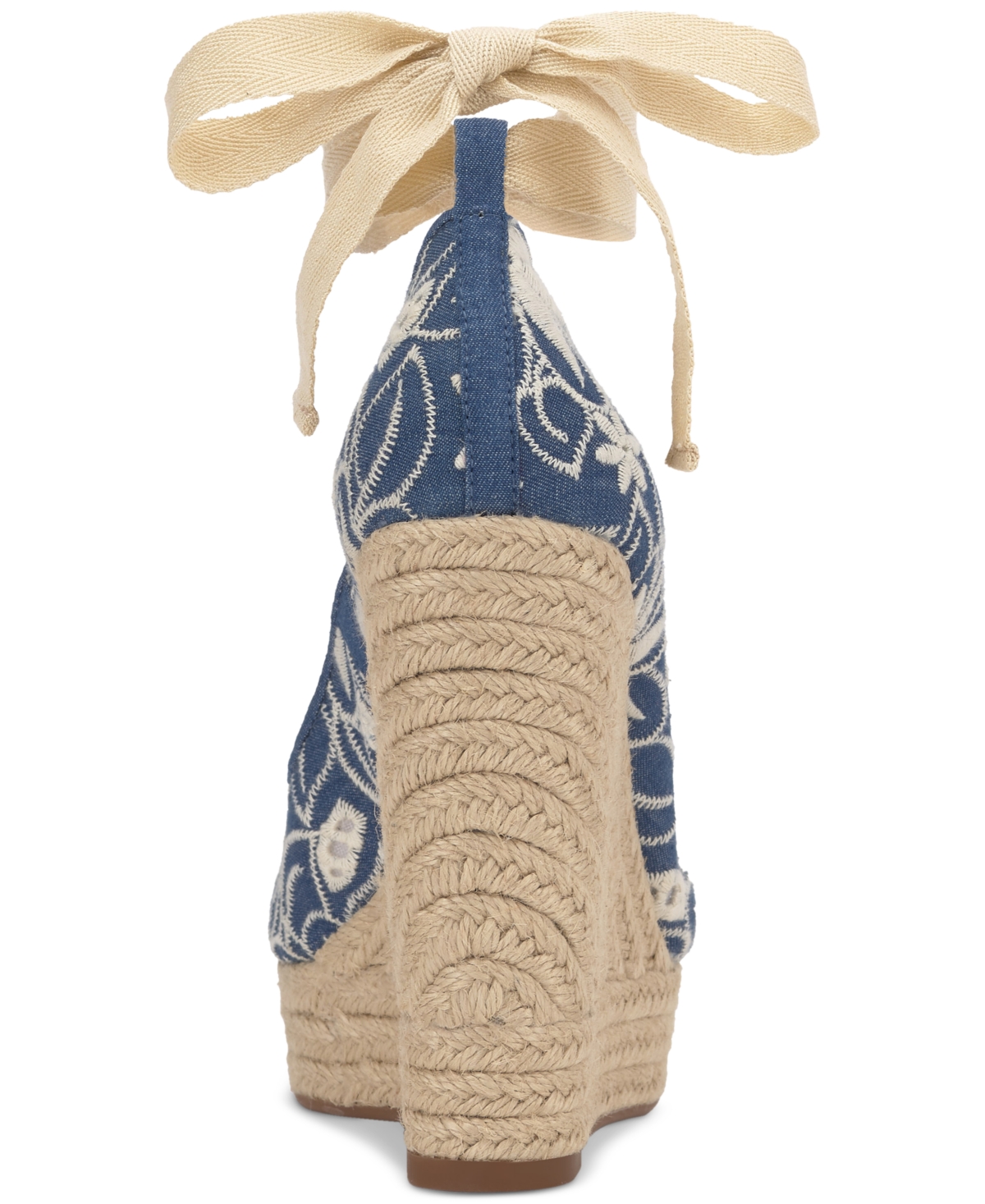 Jessica Simpson Women's Zexie Espadrille Wedge Sandals In Medium Blue Denim