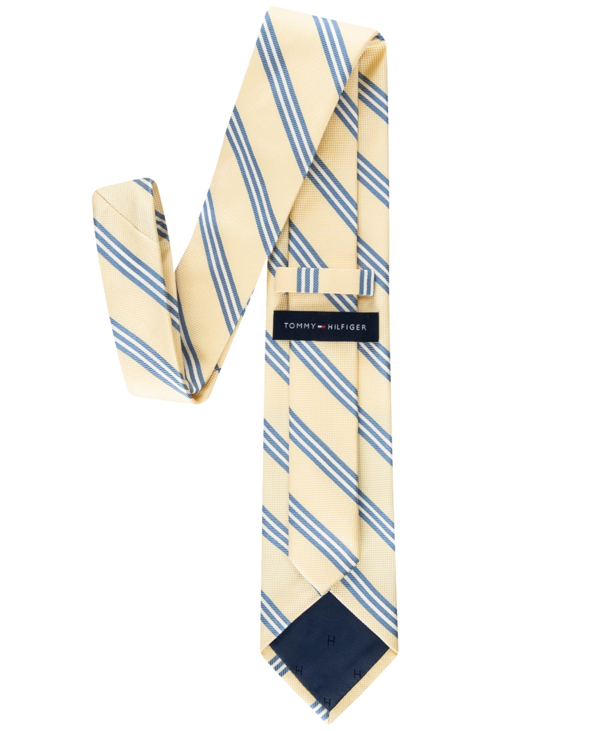 Tommy Hilfiger Men's Campbell Stripe Tie In Yellow