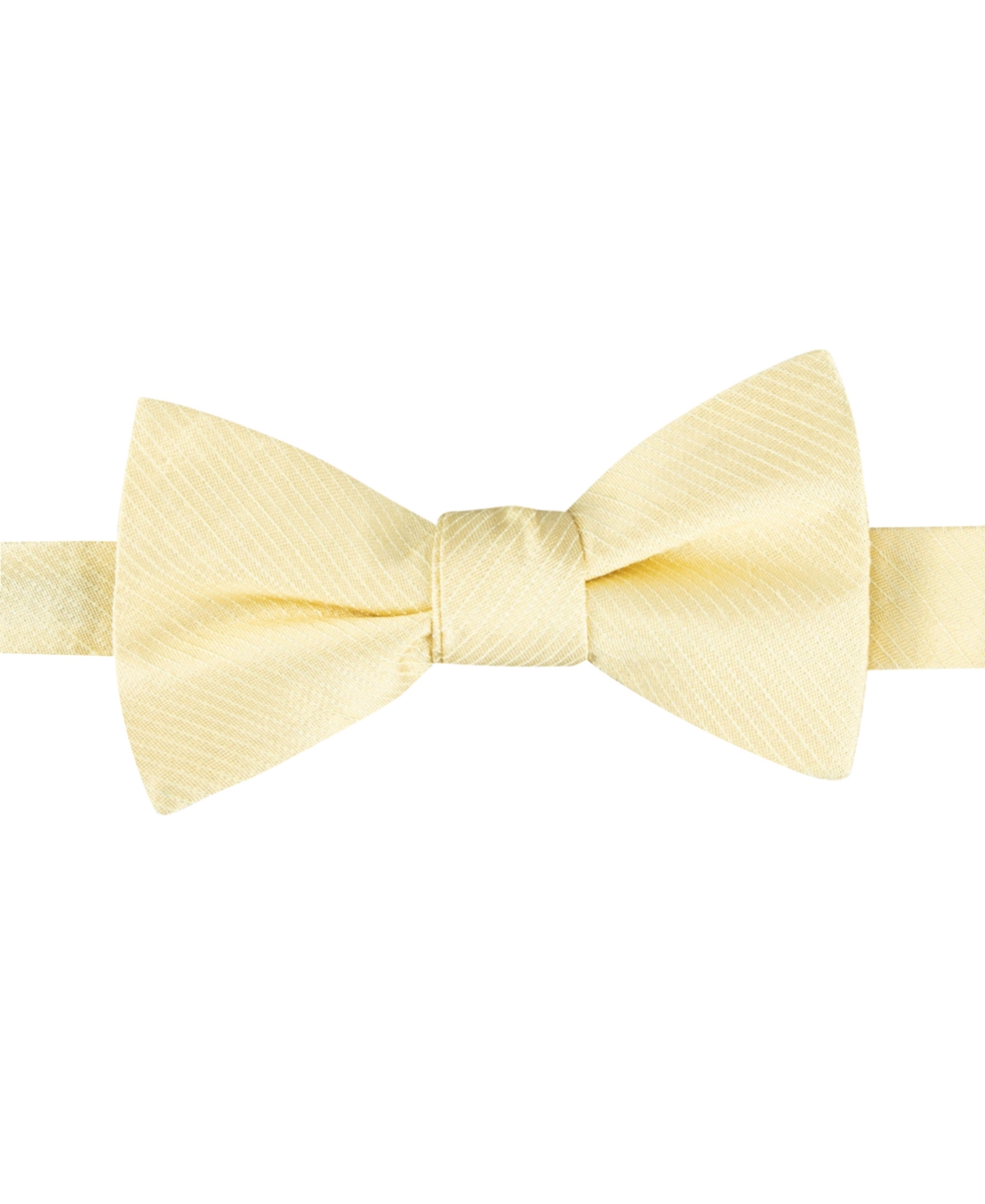 Tommy Hilfiger Men's Solid Bow Tie & Medallion Pocket Square Set In Yellow