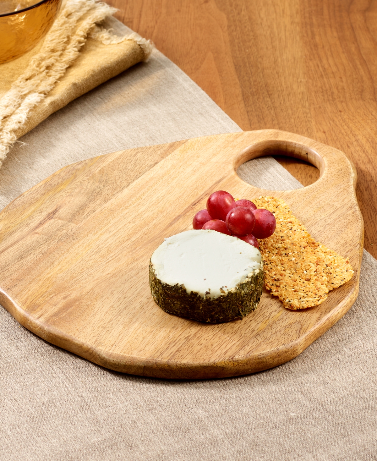 Oake Round Wood Serving Board, Exclusively At Macy's In Wood