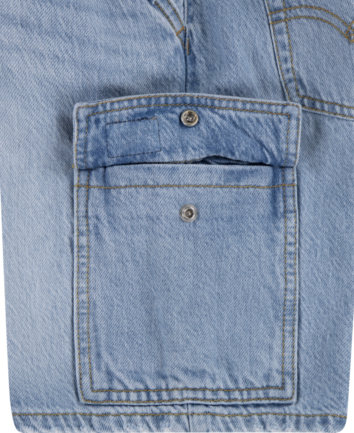 LEVI'S BIG BOYS DENIM CARGO SHORTS 