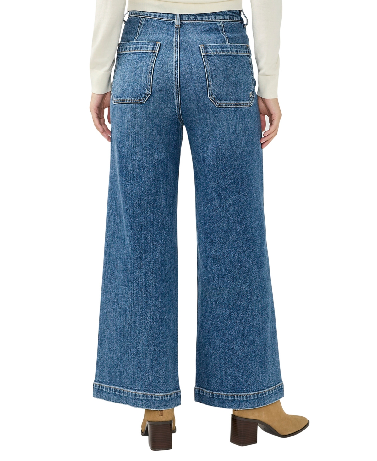 Shop Silver Jeans Co. Women's 70s High Rise Wide Leg Jeans In Indigo