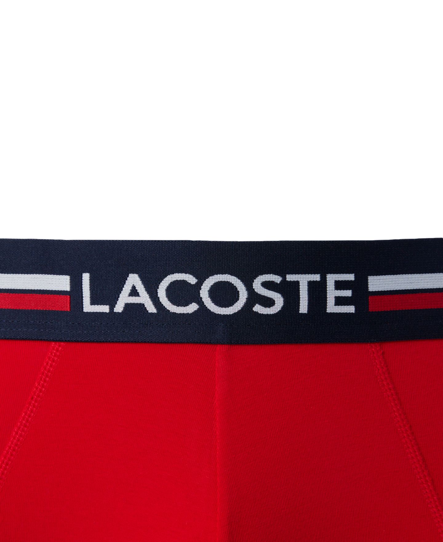 Трусы-брифы Regular-Fit для мужчин, в полоску, 3 шт. — Lacoste, цвет: Тёмно-синий / Серебряный — фото 2