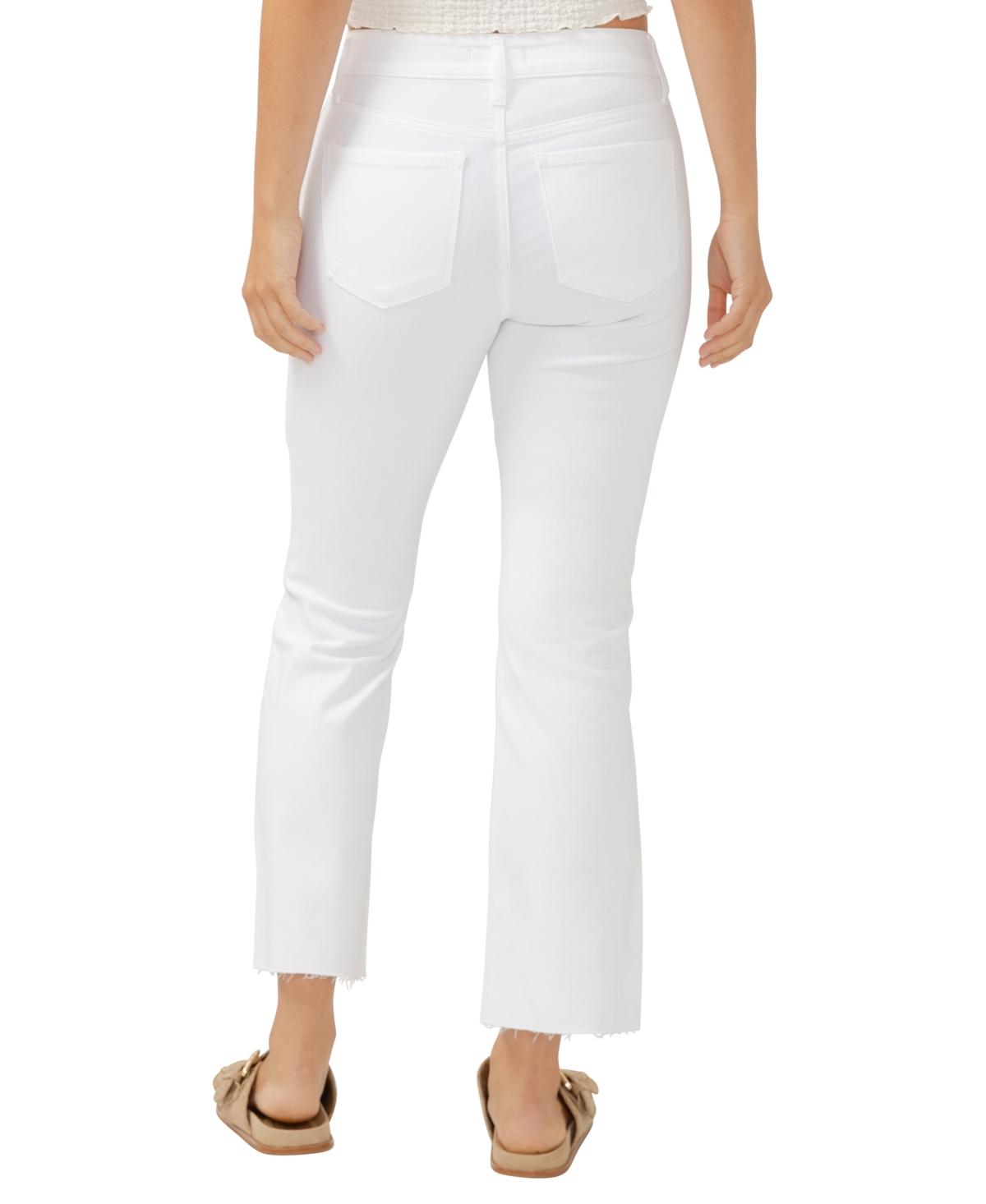 Silver Jeans Co. Plus Size Suki Mid Rise Curvy Fit Kick Flare Jeans In White