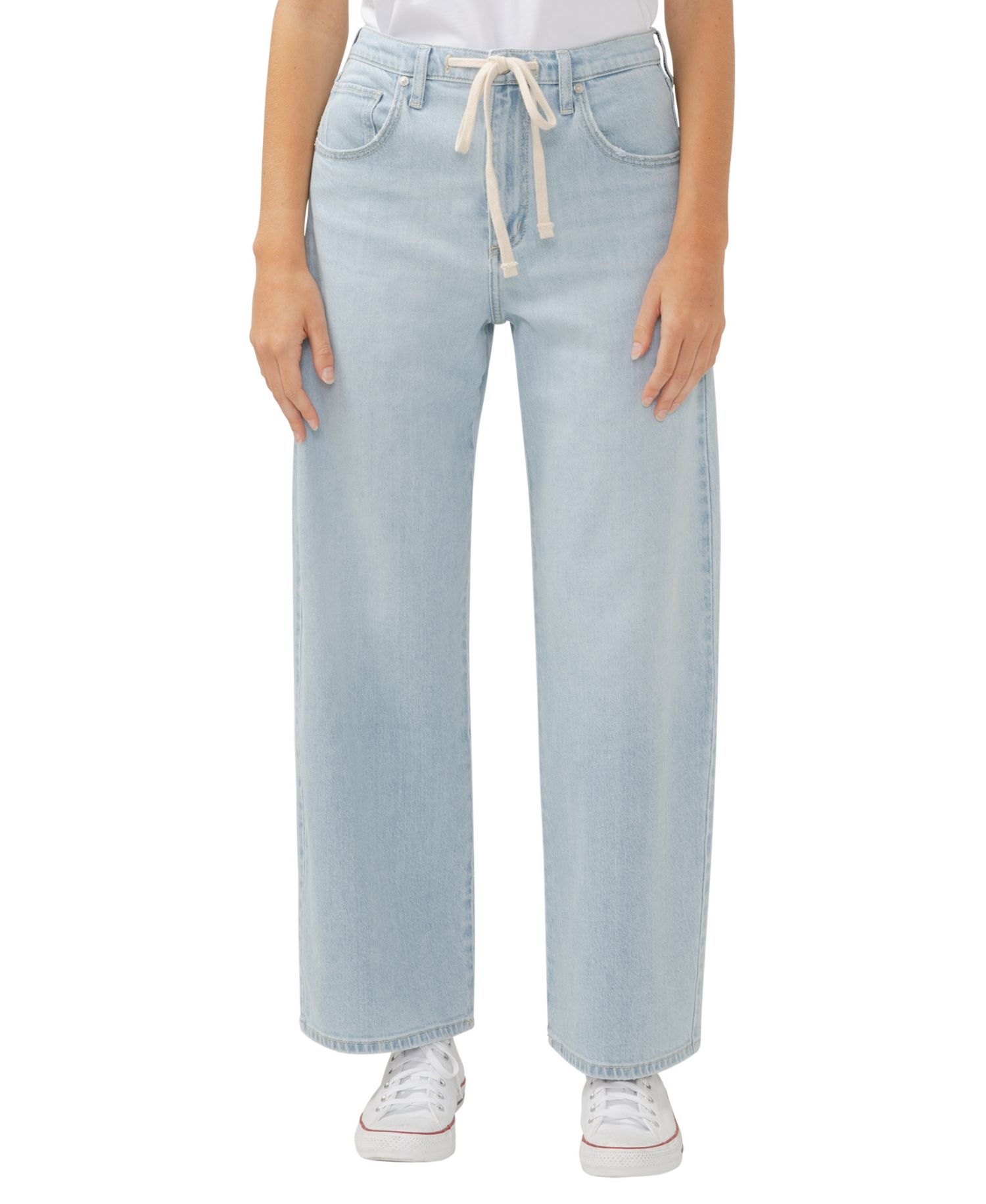 Women's Be Easy Straight Leg Drawstring Jeans