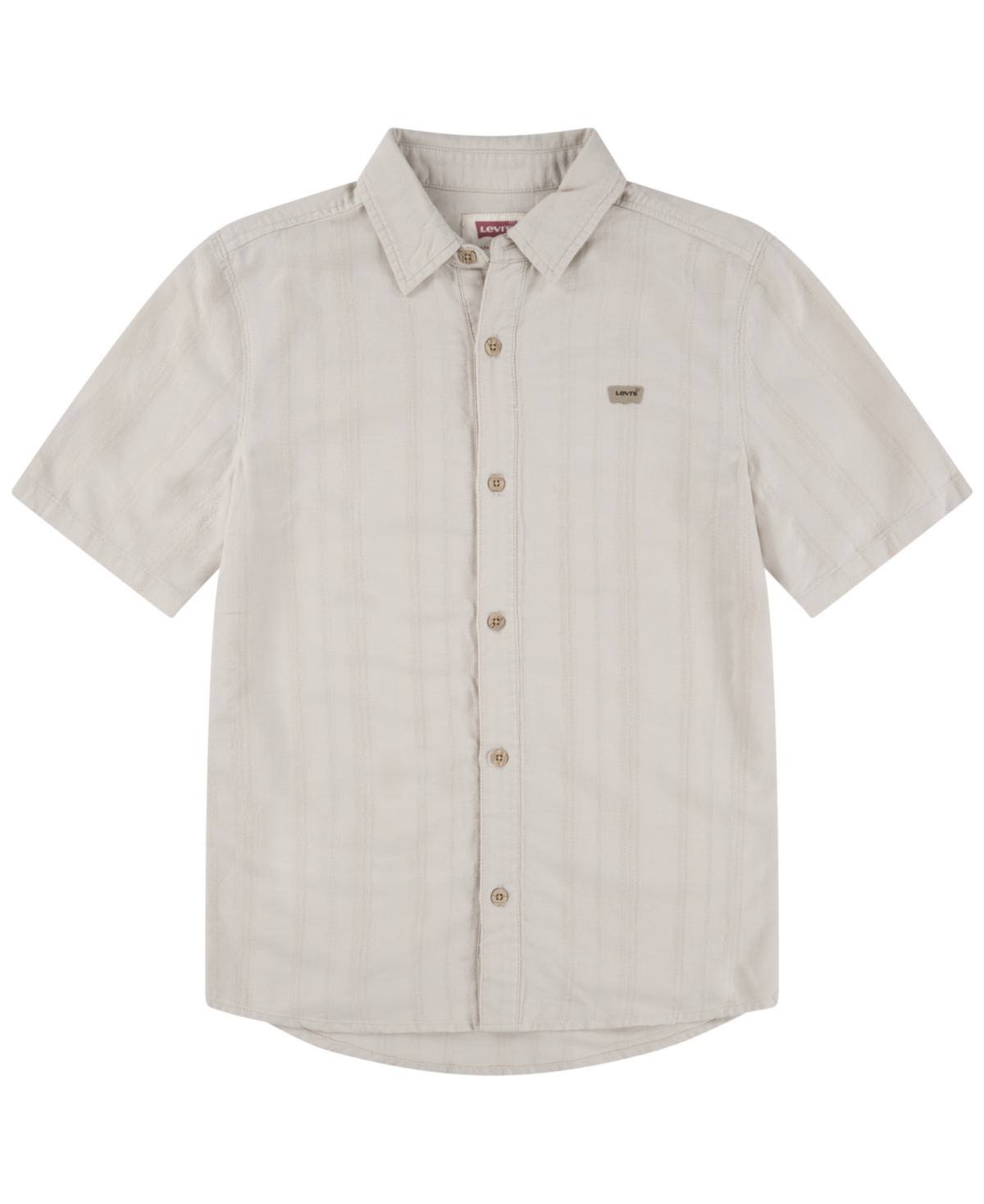 LEVI'S BIG BOYS TEXTURED STRIPED SHIRT 