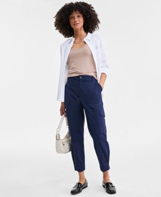 On 34th - Women's Tapered Ankle-Length Cargo Pants