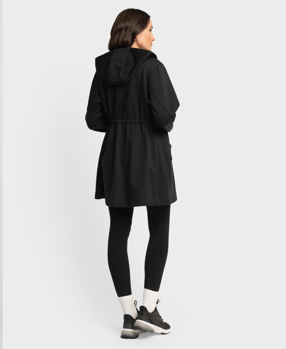 Shop Seraphine Women's Maternity Hoodie In Black