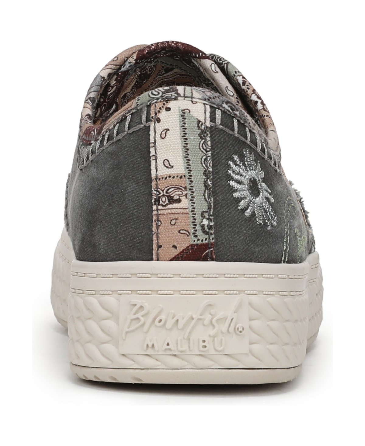 Shop Blowfish Malibu Women's Super Sweet Slip On Platform Sneakers In Charcoal Twill Fabric