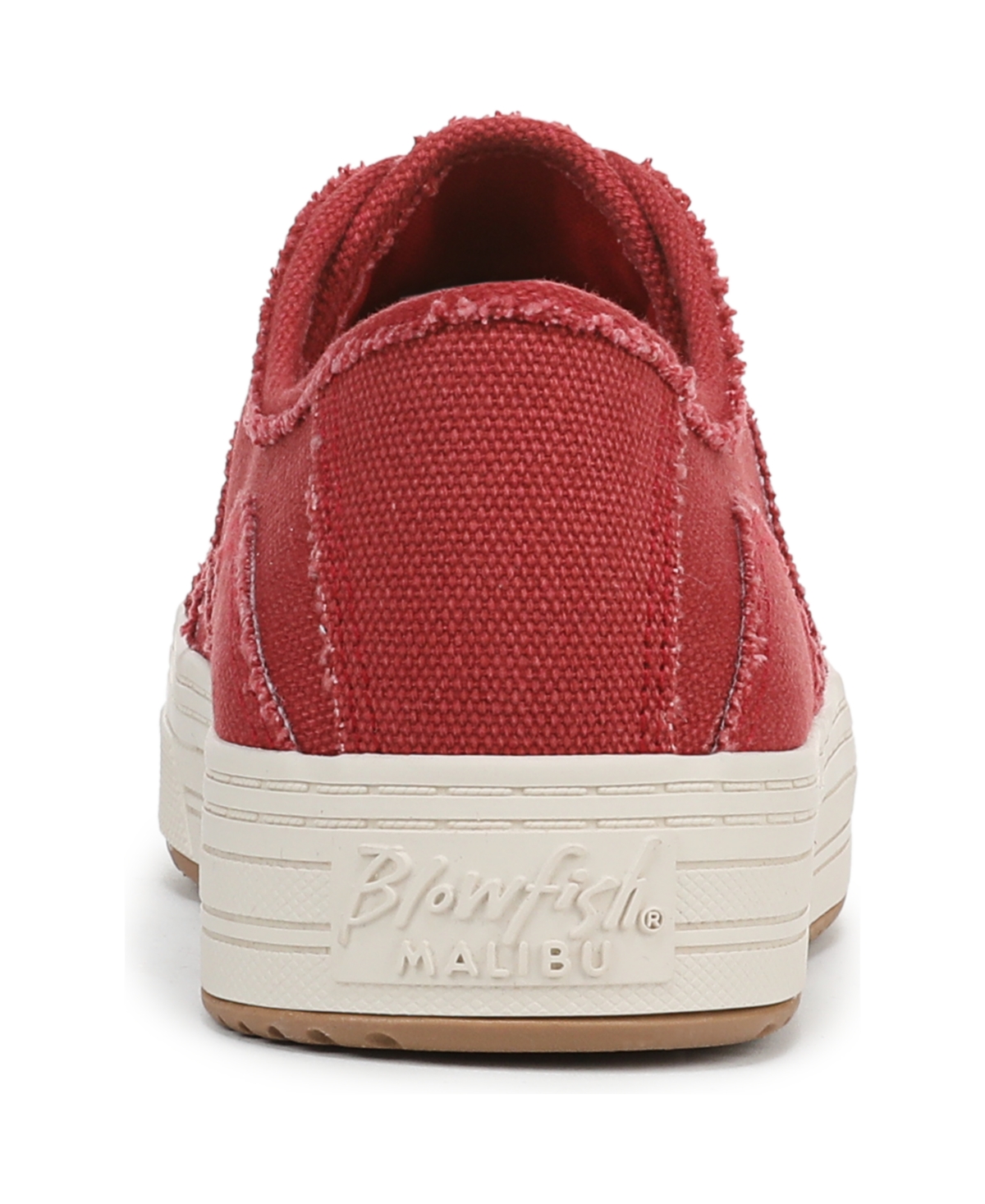 Shop Blowfish Malibu Women's Super Smile Lace Up Platform Sneakers In Red Canvas