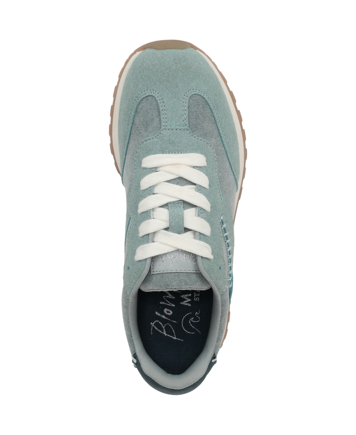 Shop Blowfish Malibu Women's Valley Round Toe Lace Up Sneakers In Blue Fabric