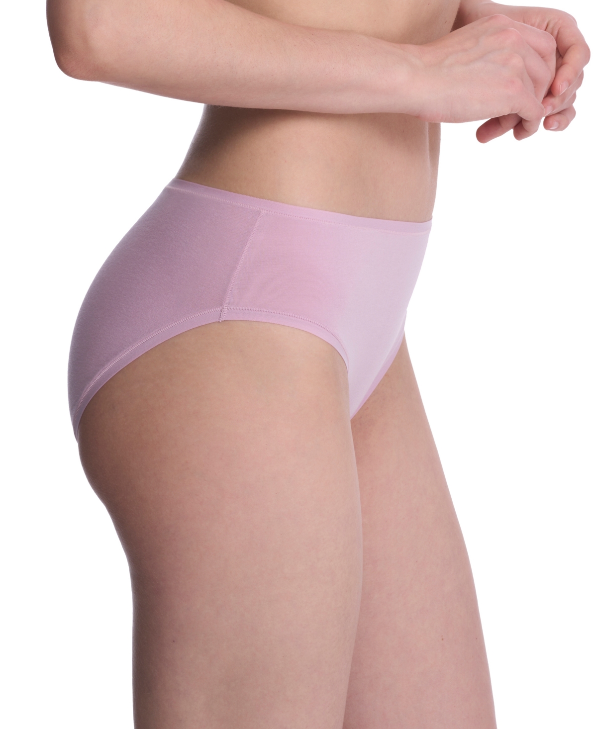 Natori Bliss Bare Cotton Hipster Briefs In Rose Mist