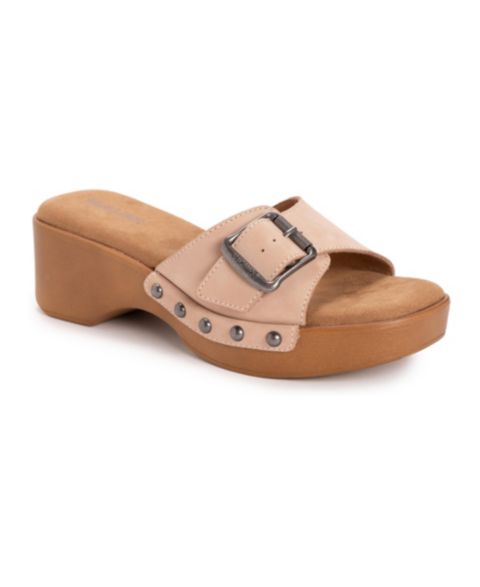 Женские сандалии MUK LUKS Cora Sandal, цвет: Пудровый нубуковый